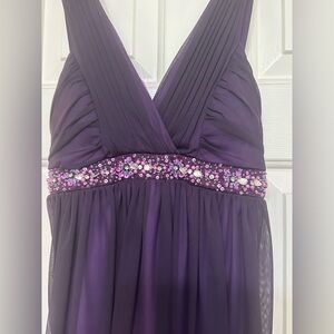 Jodi Kristopher Purple Sequin Sundress Size S